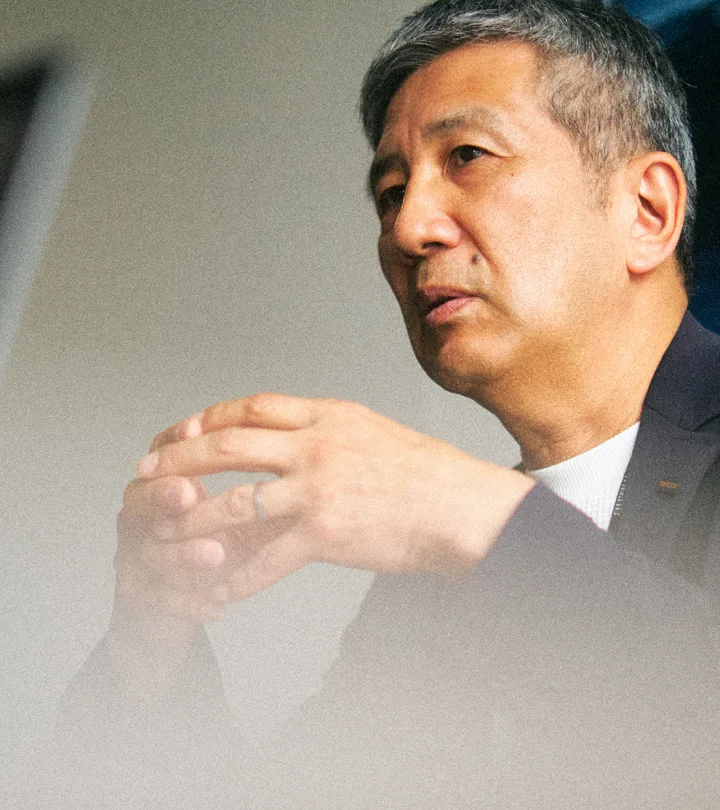 インタビューに答える豊福貴司氏