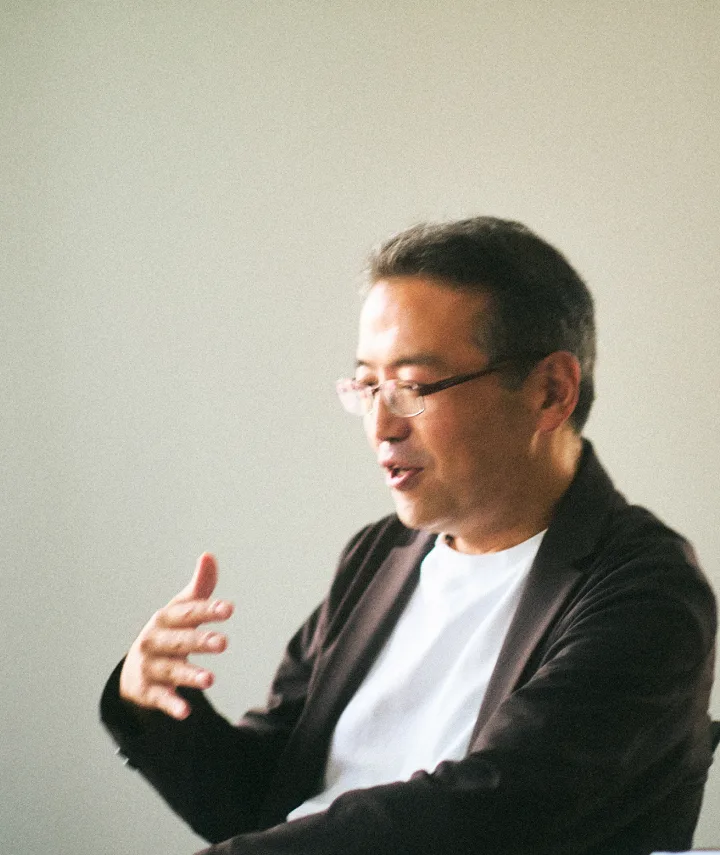 対談する中西正人氏と青田利英氏
